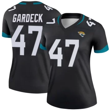 Women's Jacksonville Jaguars ＃47 Dennis Gardeck Black Legend Jersey