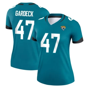 Women's Jacksonville Jaguars ＃47 Dennis Gardeck Teal Legend Jersey