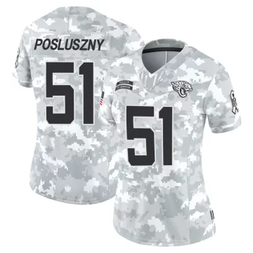 Women's Jacksonville Jaguars ＃51 Paul Posluszny Arctic Camo Limited 2024 Salute to Service Jersey