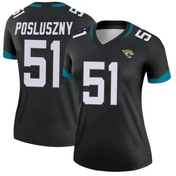 Women's Jacksonville Jaguars ＃51 Paul Posluszny Black Legend Jersey