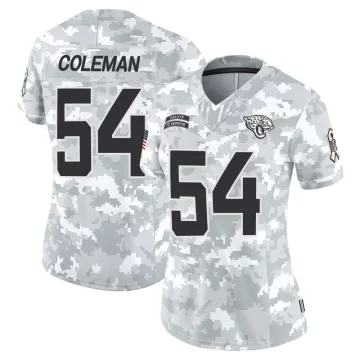 Women's Jacksonville Jaguars ＃54 DJ Coleman Arctic Camo Limited 2024 Salute to Service Jersey