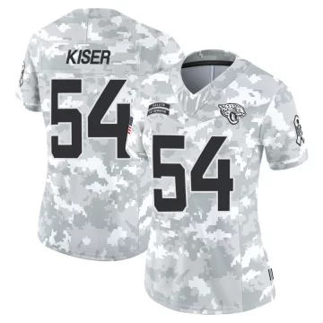 Women's Jacksonville Jaguars ＃54 Jack Kiser Arctic Camo Limited 2024 Salute to Service Jersey