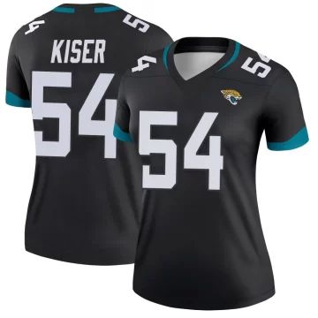Women's Jacksonville Jaguars ＃54 Jack Kiser Black Legend Jersey