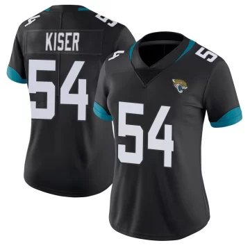 Women's Jacksonville Jaguars ＃54 Jack Kiser Black Limited Vapor Untouchable Jersey