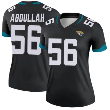 Women's Jacksonville Jaguars ＃56 Yasir Abdullah Black Legend Jersey