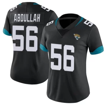 Women's Jacksonville Jaguars ＃56 Yasir Abdullah Black Limited Vapor Untouchable Jersey