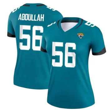 Women's Jacksonville Jaguars ＃56 Yasir Abdullah Teal Legend Jersey