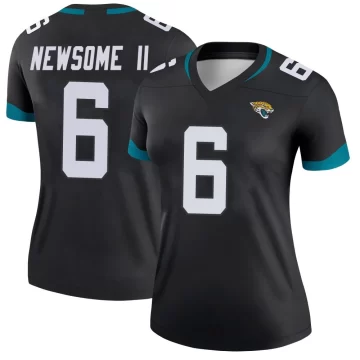 Women's Jacksonville Jaguars ＃6 Greg Newsome II Black Legend Jersey
