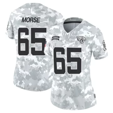 Women's Jacksonville Jaguars ＃65 Mitch Morse Arctic Camo Limited 2024 Salute to Service Jersey