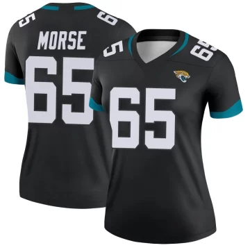 Women's Jacksonville Jaguars ＃65 Mitch Morse Black Legend Jersey