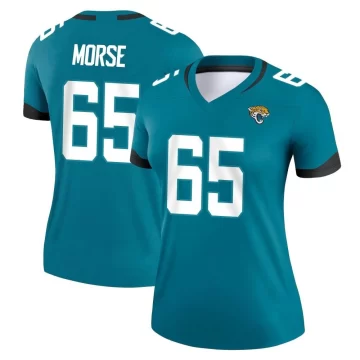 Women's Jacksonville Jaguars ＃65 Mitch Morse Teal Legend Jersey