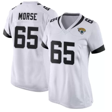 Women's Jacksonville Jaguars ＃65 Mitch Morse White Game Jersey