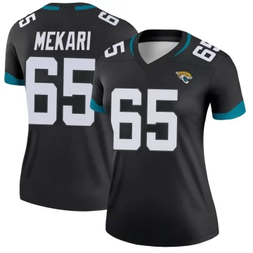 Women's Jacksonville Jaguars ＃65 Patrick Mekari Black Legend Jersey