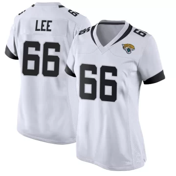 Women's Jacksonville Jaguars ＃66 Ricky Lee White Game Jersey