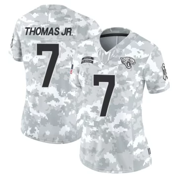 Women's Jacksonville Jaguars ＃7 Brian Thomas Jr. Arctic Camo Limited 2024 Salute to Service Jersey