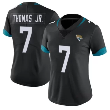 Women's Jacksonville Jaguars ＃7 Brian Thomas Jr. Black Limited Vapor Untouchable Jersey