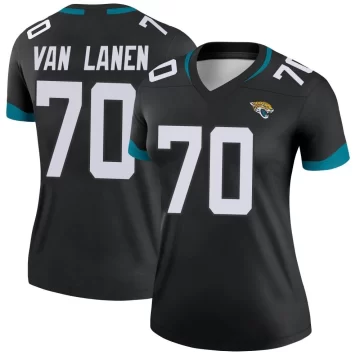 Women's Jacksonville Jaguars ＃70 Cole Van Lanen Black Legend Jersey