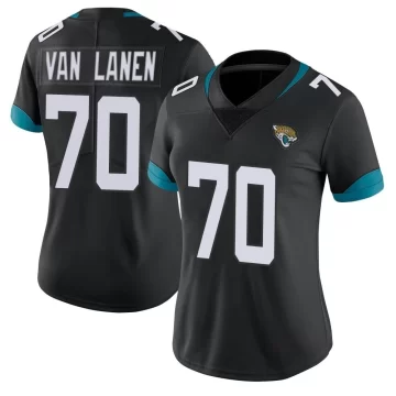 Women's Jacksonville Jaguars ＃70 Cole Van Lanen Black Limited Vapor Untouchable Jersey