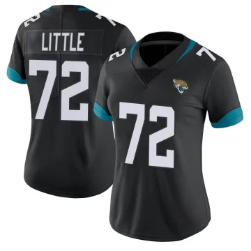 Women's Jacksonville Jaguars ＃72 Walker Little Black Limited Vapor Untouchable Jersey