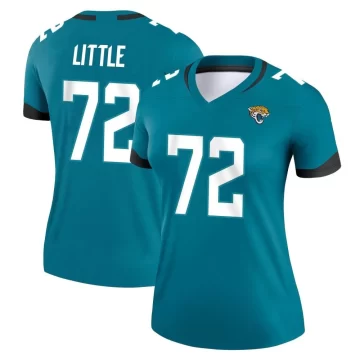 Women's Jacksonville Jaguars ＃72 Walker Little Teal Legend Jersey