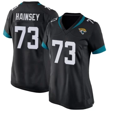 Women's Jacksonville Jaguars ＃73 Robert Hainsey Black Game Jersey