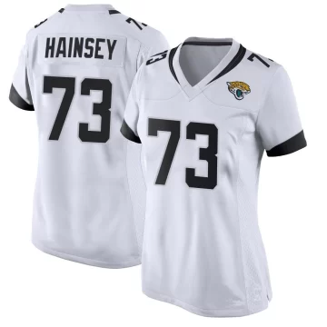Women's Jacksonville Jaguars ＃73 Robert Hainsey White Game Jersey