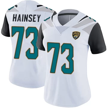 Women's Jacksonville Jaguars ＃73 Robert Hainsey White Limited Vapor Untouchable Jersey