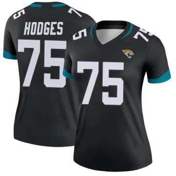 Women's Jacksonville Jaguars ＃75 Cooper Hodges Black Legend Jersey