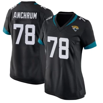 Women's Jacksonville Jaguars ＃78 Tremayne Anchrum Black Game Jersey
