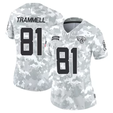Women's Jacksonville Jaguars ＃81 Austin Trammell Arctic Camo Limited 2024 Salute to Service Jersey