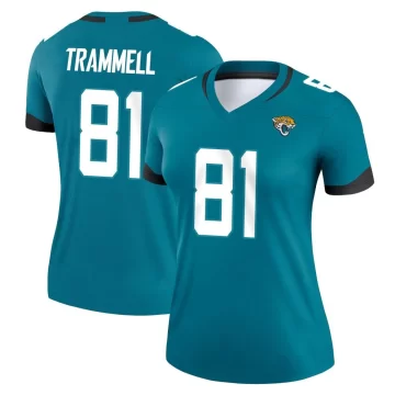 Women's Jacksonville Jaguars ＃81 Austin Trammell Teal Legend Jersey