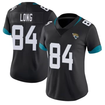 Women's Jacksonville Jaguars ＃84 Hunter Long Black Limited Vapor Untouchable Jersey