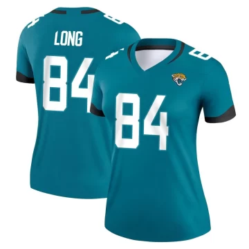 Women's Jacksonville Jaguars ＃84 Hunter Long Teal Legend Jersey