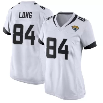 Women's Jacksonville Jaguars ＃84 Hunter Long White Game Jersey