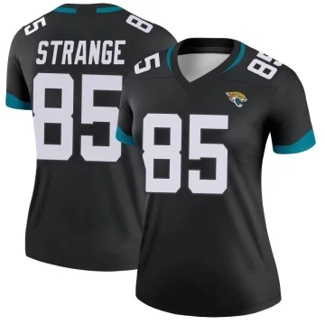 Women's Jacksonville Jaguars ＃85 Brenton Strange Black Legend Jersey