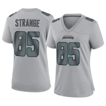 Women's Jacksonville Jaguars ＃85 Brenton Strange Gray Game Atmosphere Fashion Jersey