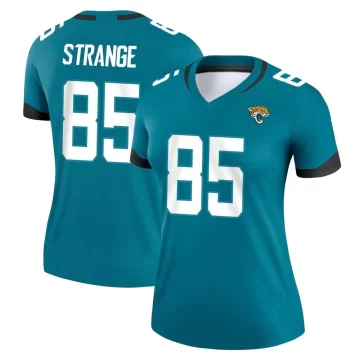 Women's Jacksonville Jaguars ＃85 Brenton Strange Teal Legend Jersey