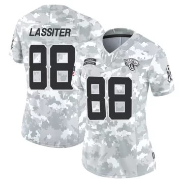 Women's Jacksonville Jaguars ＃88 Darius Lassiter Arctic Camo Limited 2024 Salute to Service Jersey