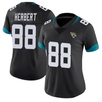 Women's Jacksonville Jaguars ＃88 Patrick Herbert Black Limited Vapor Untouchable Jersey