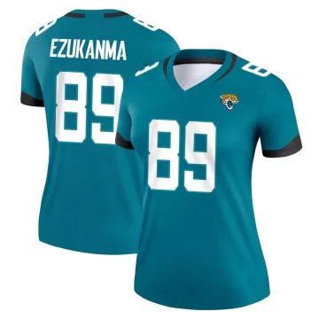 Women's Jacksonville Jaguars ＃89 Erik Ezukanma Teal Legend Jersey