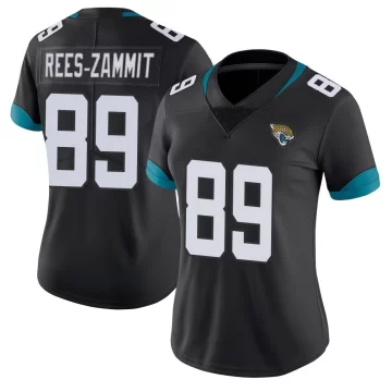 Women's Jacksonville Jaguars ＃89 Louis Rees-Zammit Black Limited Vapor Untouchable Jersey