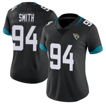 Women's Jacksonville Jaguars ＃94 Maason Smith Black Limited Vapor Untouchable Jersey