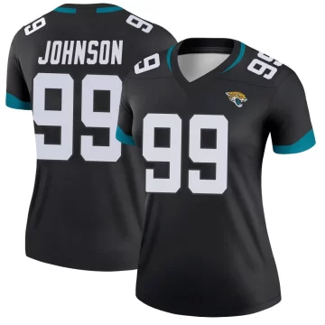 Women's Jacksonville Jaguars ＃99 Austin Johnson Black Legend Jersey