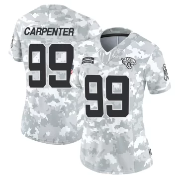 Women's Jacksonville Jaguars ＃99 James Carpenter Arctic Camo Limited 2024 Salute to Service Jersey