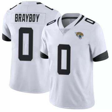 Youth Jacksonville Jaguars ＃0 Chandler Brayboy White Limited Vapor Untouchable Jersey