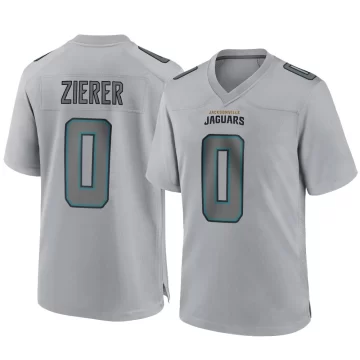 Youth Jacksonville Jaguars ＃0 Kilian Zierer Gray Game Atmosphere Fashion Jersey