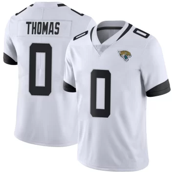 Youth Jacksonville Jaguars ＃0 Trevian Thomas White Limited Vapor Untouchable Jersey
