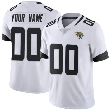 Youth Jacksonville Jaguars ＃00 Custom White Limited Vapor Untouchable Jersey