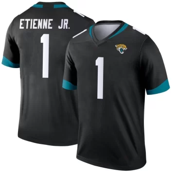 Youth Jacksonville Jaguars ＃1 Travis Etienne Jr. Black Legend Jersey