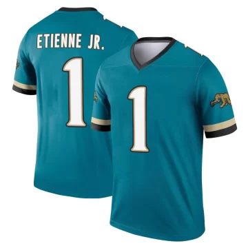 Youth Jacksonville Jaguars ＃1 Travis Etienne Jr. Teal Legend Prowler Throwback Jersey